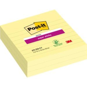 Foglietti riposizionabili Post-it® Super-Sticky XL a righe 10x10 cm 70 ff