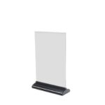 Porta-avvisi deflecto® A4 verticale in polimetilmetacrilato trasparente