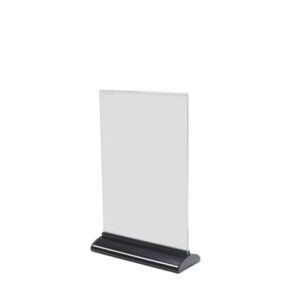 Porta-avvisi deflecto® A4 verticale in polimetilmetacrilato trasparente