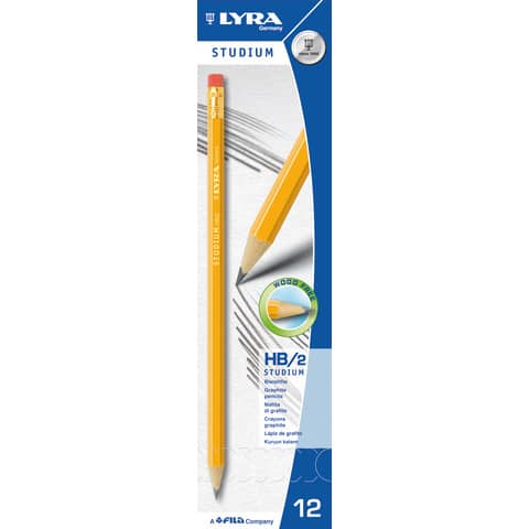Matita con gomma LYRA Studium HB Medium