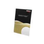 Porta-avvisi deflecto® A4 verticale in polistirene con base a L trasparente