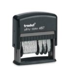 Trodat PRINTY 4817 polynomial date stamp in black plastic