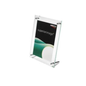 Portastampati deflecto® 8,5''x11" in polimetilmetacrilato con bordi sagomati