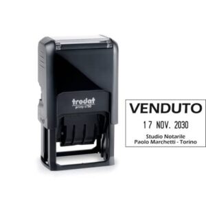 Self-inking date stamp with customisable text Trodat PRINTY 4750 4.0
