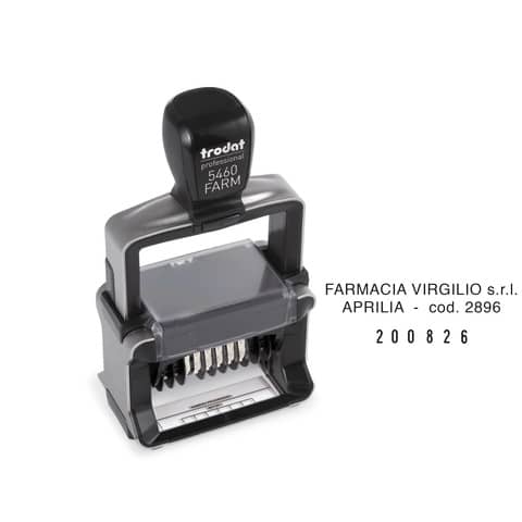 Datario autoinchiostrante Trodat Professional 5460 FARM per Farmacie