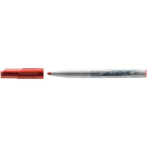 Marcatore per lavagne bianche BIC Velleda 1741 punta conica 4,5 mm rosso