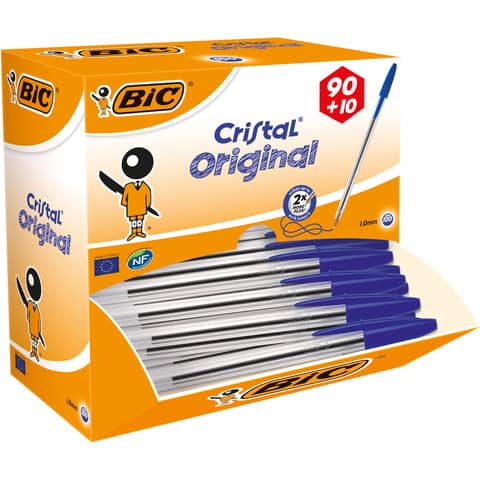EC - Penne a sfera BIC Cristal M 1 mm blu -