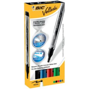 BIC Velleda Liquid Ink Pocket whiteboard markers with conical tip