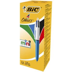 Penna a sfera a scatto BIC 4 Colours Mini M 1 mm assortiti