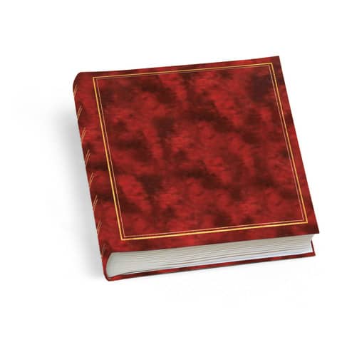 Album portafoto Lebez 40 fogli con velina f.to 25x30 cm rosso