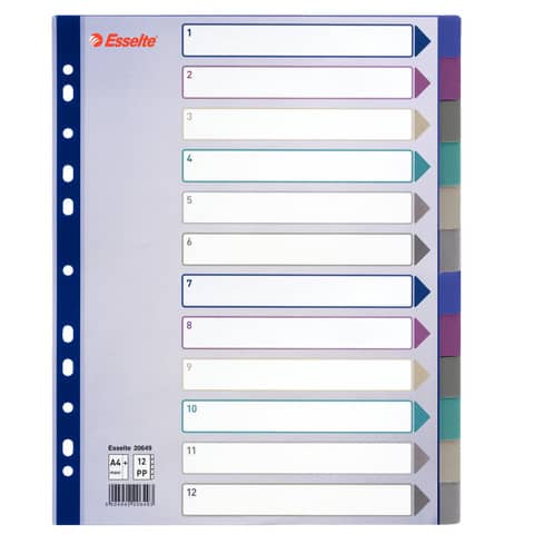 Esselte Interleaf divider 12-key A4 Maxi