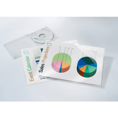 Pouches per plastificatrici a caldo GBC 2x175 µm finitura lucida A4 21,6x30,3