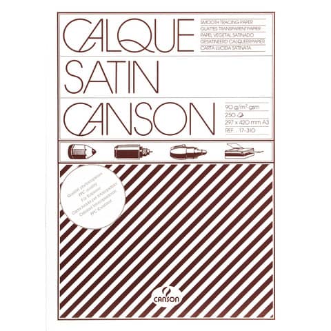 Canson Calque Satin 90/95 gsm A3 glossy paper