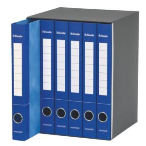 Gruppo di raccoglitori a 2 anelli Esselte S65 ESSENTIALS E6 blu dorso 4cm