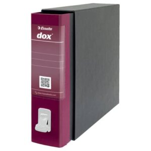 Registratore a leva DOX2 Protocollo 28,5x35 cm - dorso 8 cm bordeaux