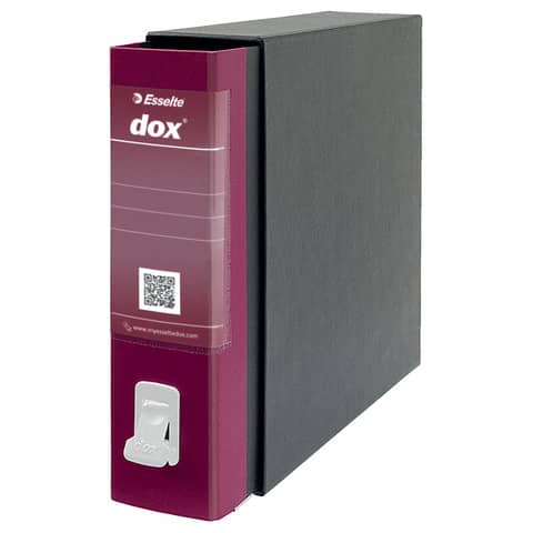 DOX2 Protocol lever-arch files 28,5x35 cm - spine 8 cm burgundy