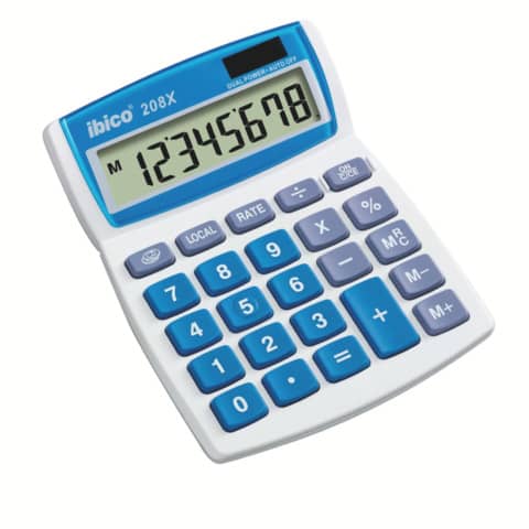 IBICO 208X desktop calculator - 8-digit LCD display -