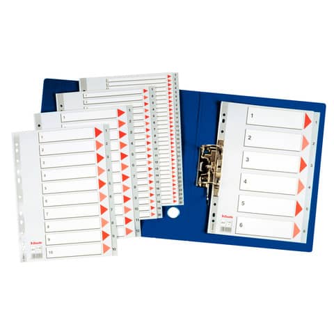 Divisori per rubrica Esselte A4 PPL numerica 1-6