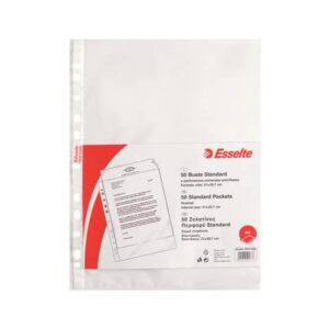 Buste a perforazione universale goffrate Esselte STANDARD PP antiriflesso