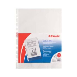 Buste a perforazione universale goffrate Esselte OFFICE PP antiriflesso