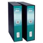 Registratore a leva DOX2 Protocollo 28,5x35 cm - dorso 8 cm verde mare