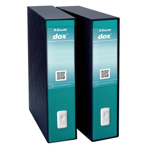 Registratore a leva DOX2 Protocollo 28,5x35 cm - dorso 8 cm verde mare