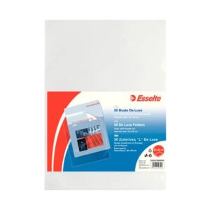 Buste a L non perforate Esselte DE LUXE 22x30 cm trasparente antiriflesso