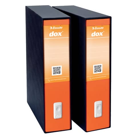 Registratore a leva DOX2 Protocollo 28,5x35 cm - dorso 8 cm arancione