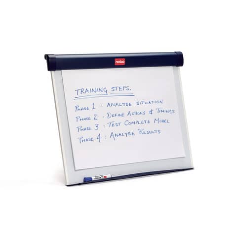 Portablocco a cavalletto Nobo Barracuda da scrivania 75x65,5 cm - blu