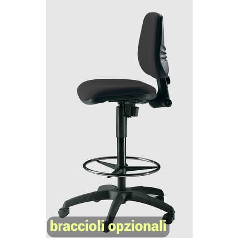 Unisit Esos EOE1 technical stool high seat - telescopic footrest -