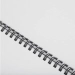 FELLOWES metal backs black 10 mm - - capacity 61-80 sheets