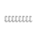 Dorsi metallici FELLOWES argento 10 mm - - capacità 61-80 fogli