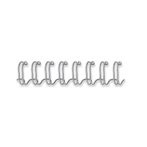 Dorsi metallici FELLOWES argento 10 mm - - capacità 61-80 fogli