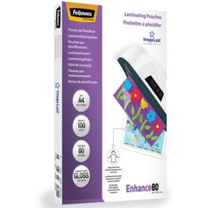 Pouches per plastificatrici Fellowes ImageLast Enhance80 finitura lucida -