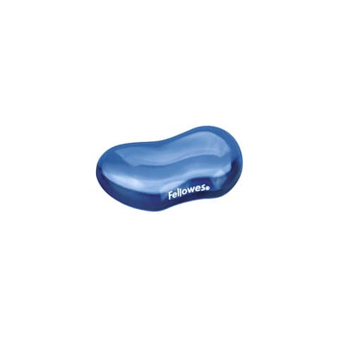 FELLOWES Flex Crystal Gel wrist rest 2.54x12.38x8.73 cm blue