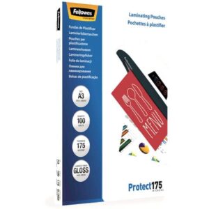Pouches per plastificatrici Fellowes Standard Protect175 finitura lucida -