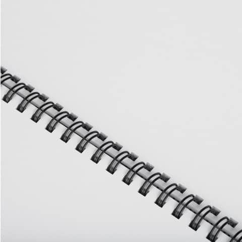 Dorsi metallici FELLOWES nero 8 mm - - capacità 36-60 fogli
