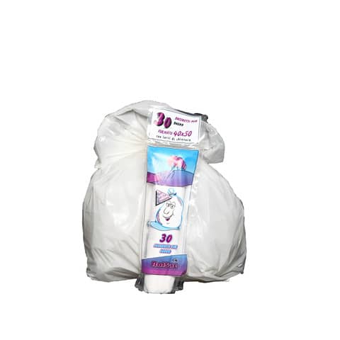 Sacchi Rolsac Quality 40x50 cm spessore 16 my 15 l bianco