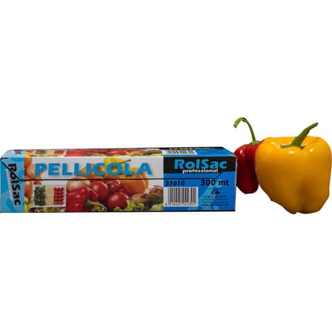 Rotolo pellicola per alimenti Rolsac Professional 300 m h 29 cm neutro
