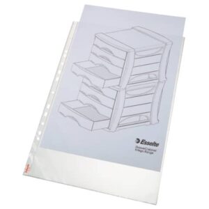 Esselte DELUXE Universal Punch Envelopes embossed anti-glare clear