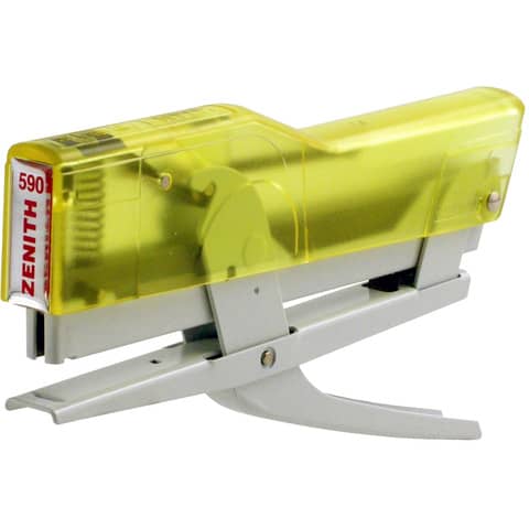 Plier Stapler ZENITH 590 Fun Yellow Transparent/White