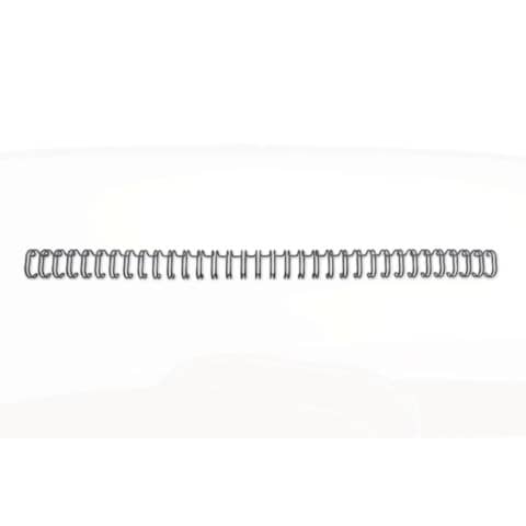 Spirali metalliche a 34 anelli GBC Wirebind 11 mm a4 nero
