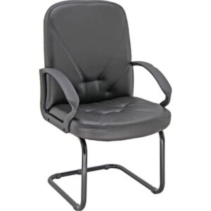 Visitor armchair on sled base Unisit Dante DNV Eco Smart - upholstery