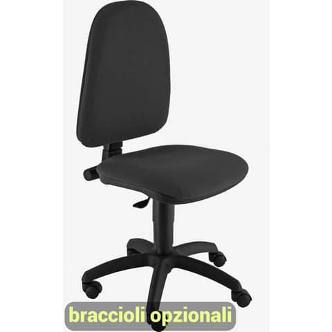 Sedia operativa girevole Unisit Jupiter JUSB/SB Eco smart - rivestimento Eco
