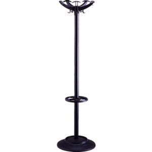 Appendiabiti da terra Unisit Helix con portaombrelli - h. 168 cm - nero