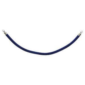 Cordone in velluto Securit® con finiture in cromo 1,5 m blu