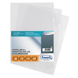 Buste trasp. a L FAVORIT buccia d'arancia superior 22x30 cm