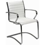 Sled base visitor chair Unisit Pollux New PNV - upholstery