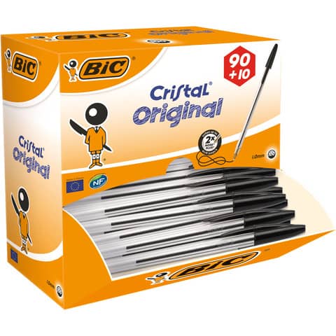 EC - Penne a sfera BIC Cristal M 1 mm nero