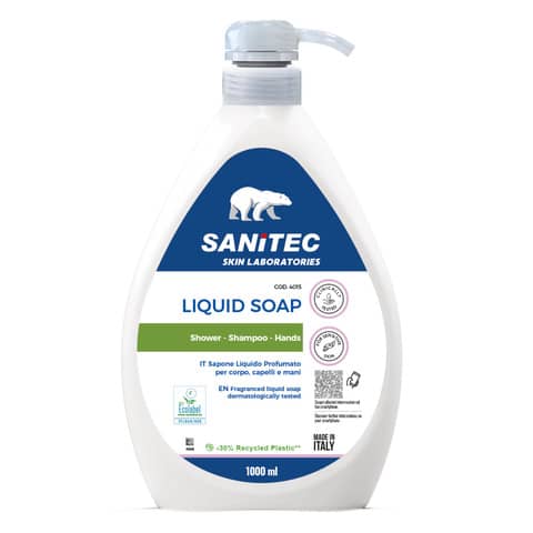 Liquid hand, face and body cleanser SANITEC Green Power 1000 ml